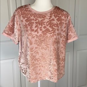 A new day Velvety Floral Tee